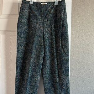 Talbot Green Paisley Pants